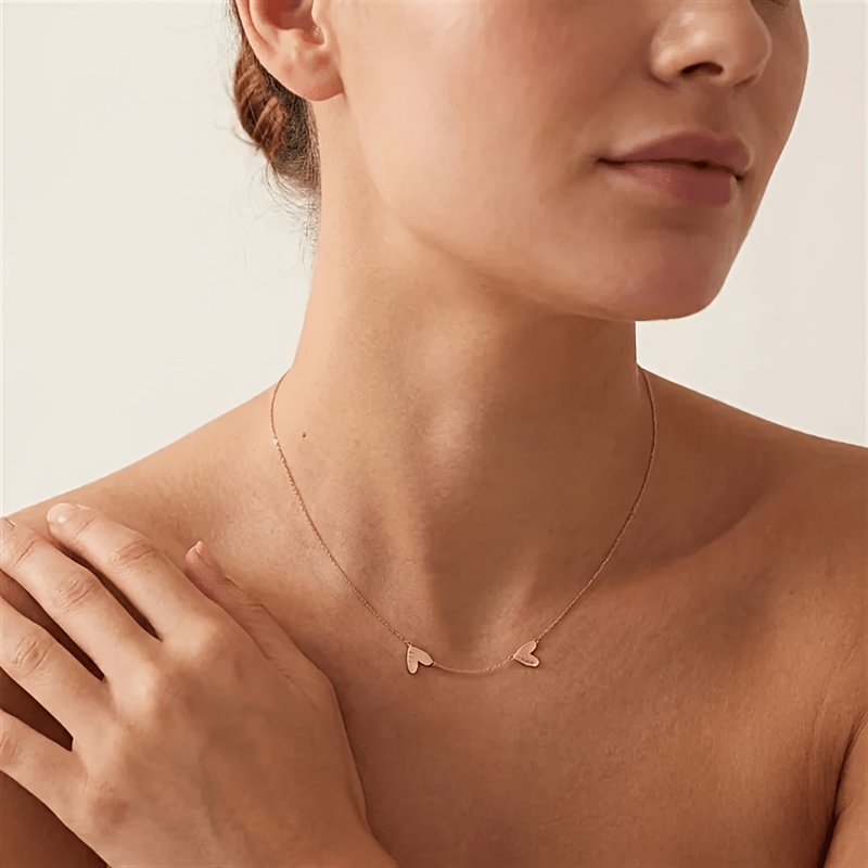 Personalized Heart-Shaped Name Necklace for Women, Customizable